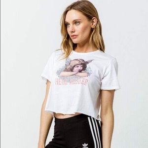 FULL TILT Heart Breaker Womens Crop Tee